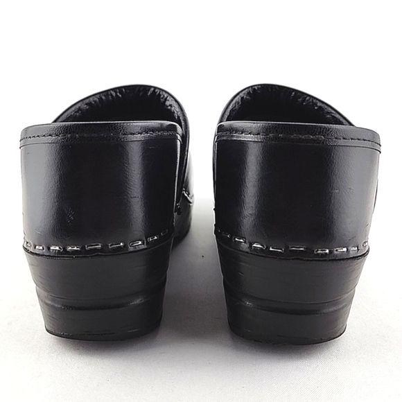 Dansko Women's Black Leather Cabrio Clog Work Shoes Supportive Sz 36 - Picture 5 of 16
